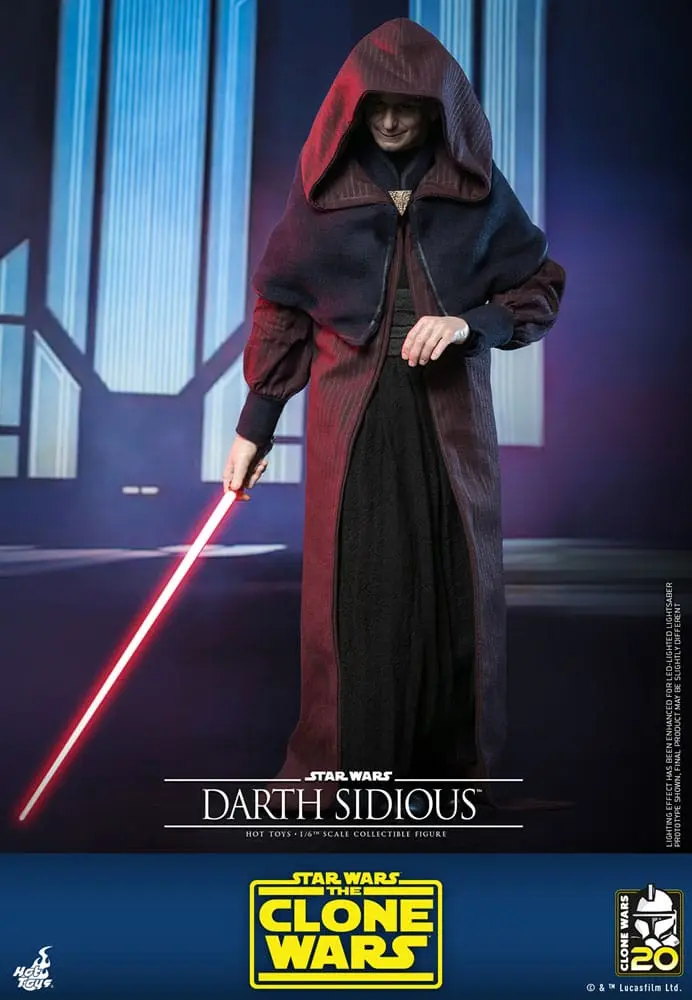 Star Wars: The Clone Wars Akcijska Figura 1/6 Darth Sidious 29 cm fotografija izdelka