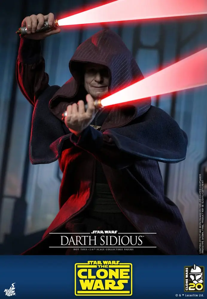 Star Wars: The Clone Wars Akcijska Figura 1/6 Darth Sidious 29 cm fotografija izdelka
