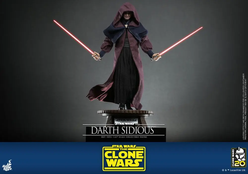 Star Wars: The Clone Wars Akcijska Figura 1/6 Darth Sidious 29 cm fotografija izdelka
