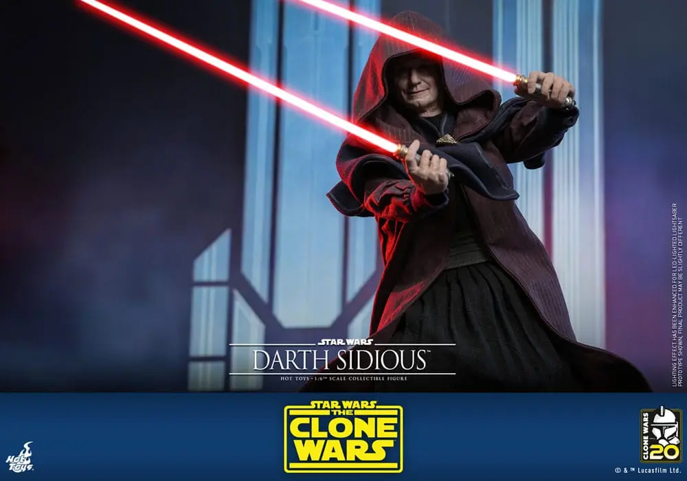 Star Wars: The Clone Wars Akcijska Figura 1/6 Darth Sidious 29 cm fotografija izdelka