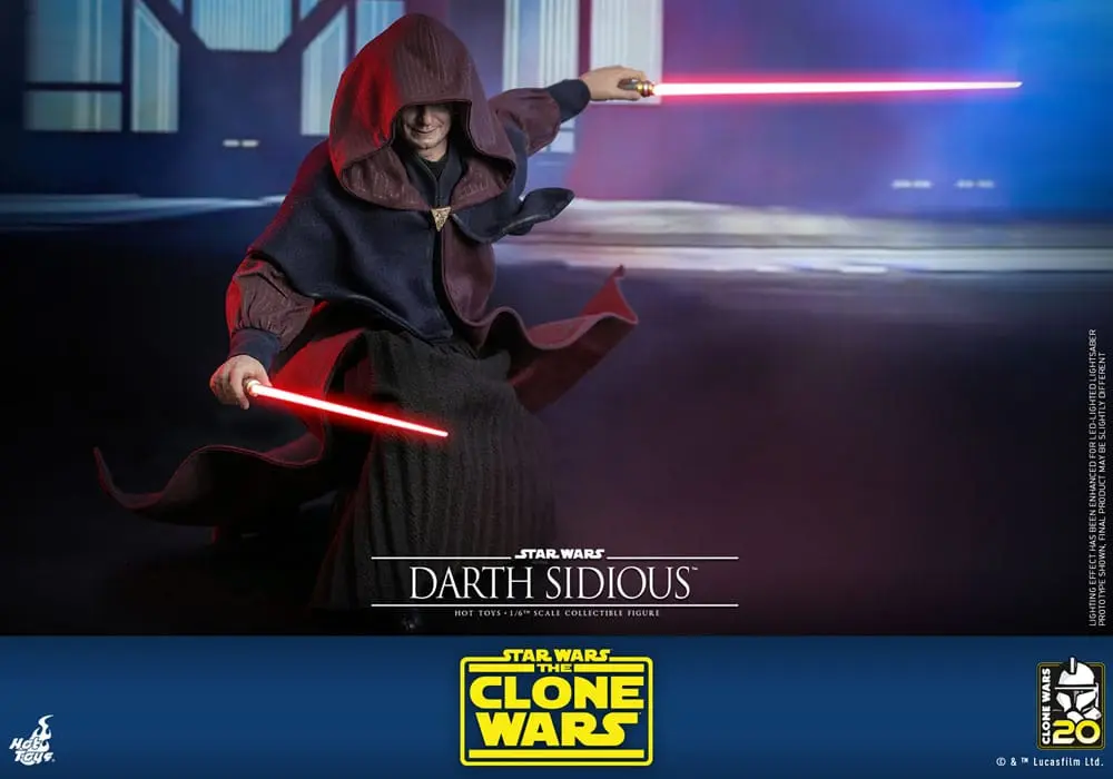 Star Wars: The Clone Wars Akcijska Figura 1/6 Darth Sidious 29 cm fotografija izdelka