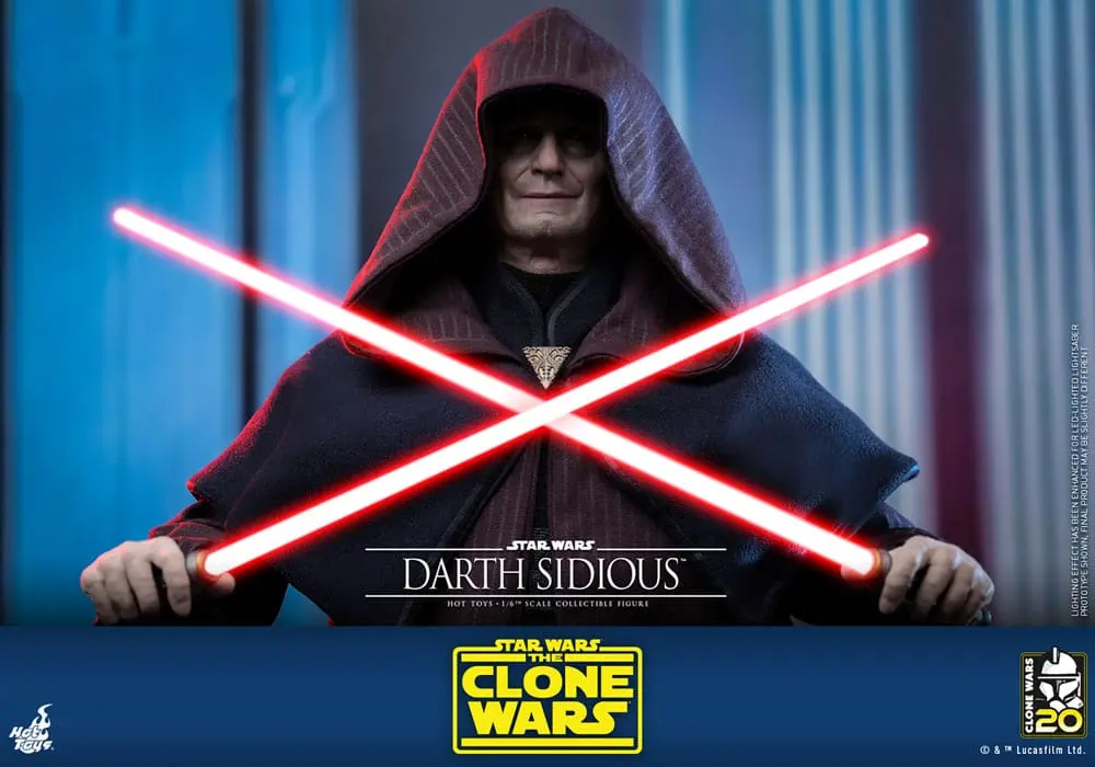 Star Wars: The Clone Wars Akcijska Figura 1/6 Darth Sidious 29 cm fotografija izdelka