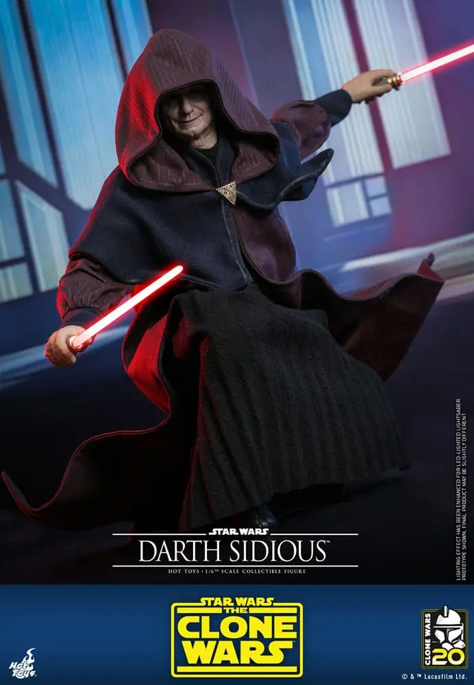 Star Wars: The Clone Wars Akcijska Figura 1/6 Darth Sidious 29 cm fotografija izdelka