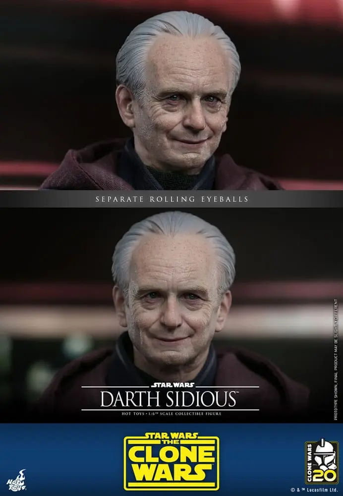 Star Wars: The Clone Wars Akcijska Figura 1/6 Darth Sidious 29 cm fotografija izdelka