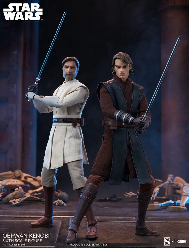 Star Wars The Clone Wars akcijska figura 1/6 Obi-Wan Kenobi 30 cm fotografija izdelka