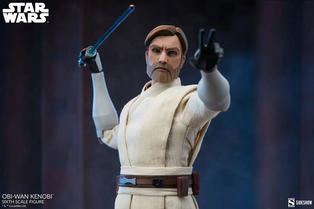 Star Wars The Clone Wars akcijska figura 1/6 Obi-Wan Kenobi 30 cm fotografija izdelka