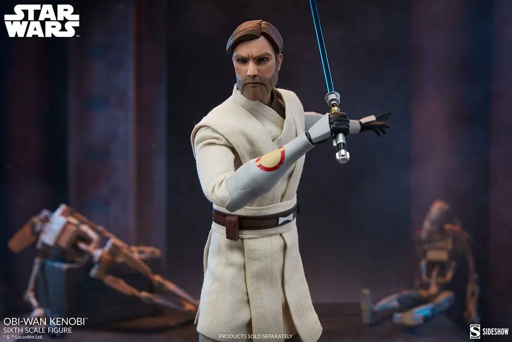 Star Wars The Clone Wars akcijska figura 1/6 Obi-Wan Kenobi 30 cm fotografija izdelka