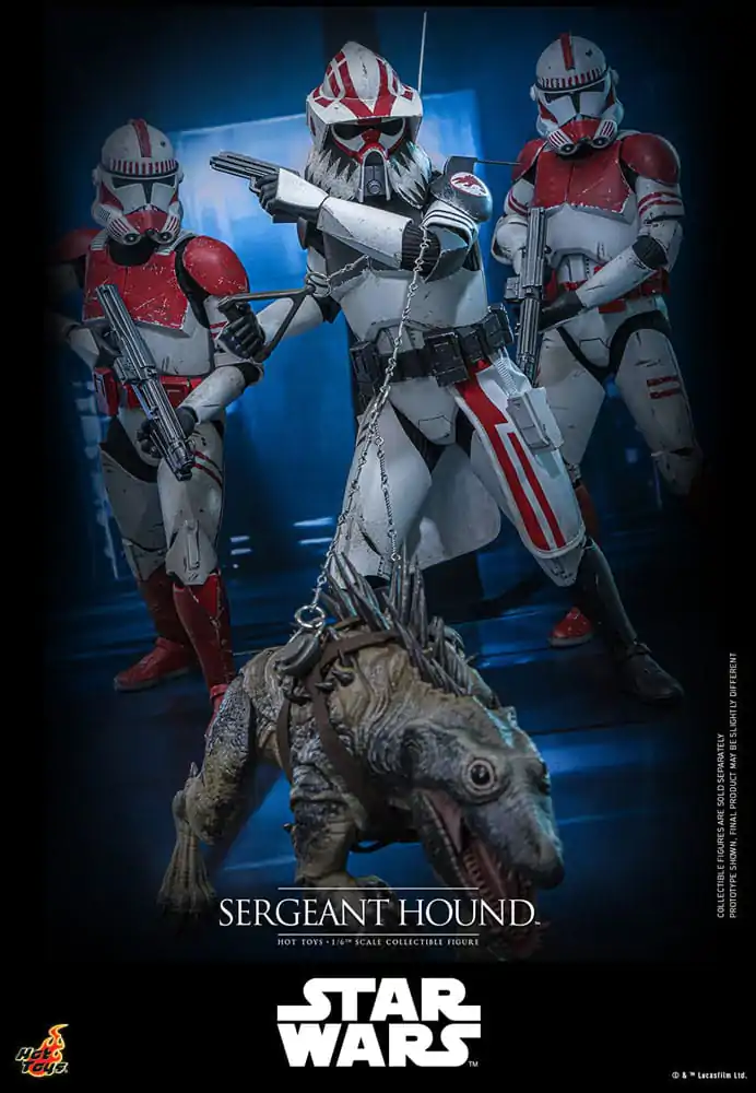 Star Wars: The Clone Wars akcijska figura 1/6 Sergeant Hound 30 centimetrov fotografija izdelka
