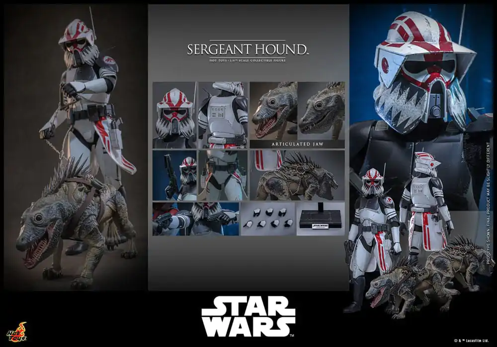 Star Wars: The Clone Wars akcijska figura 1/6 Sergeant Hound 30 centimetrov fotografija izdelka