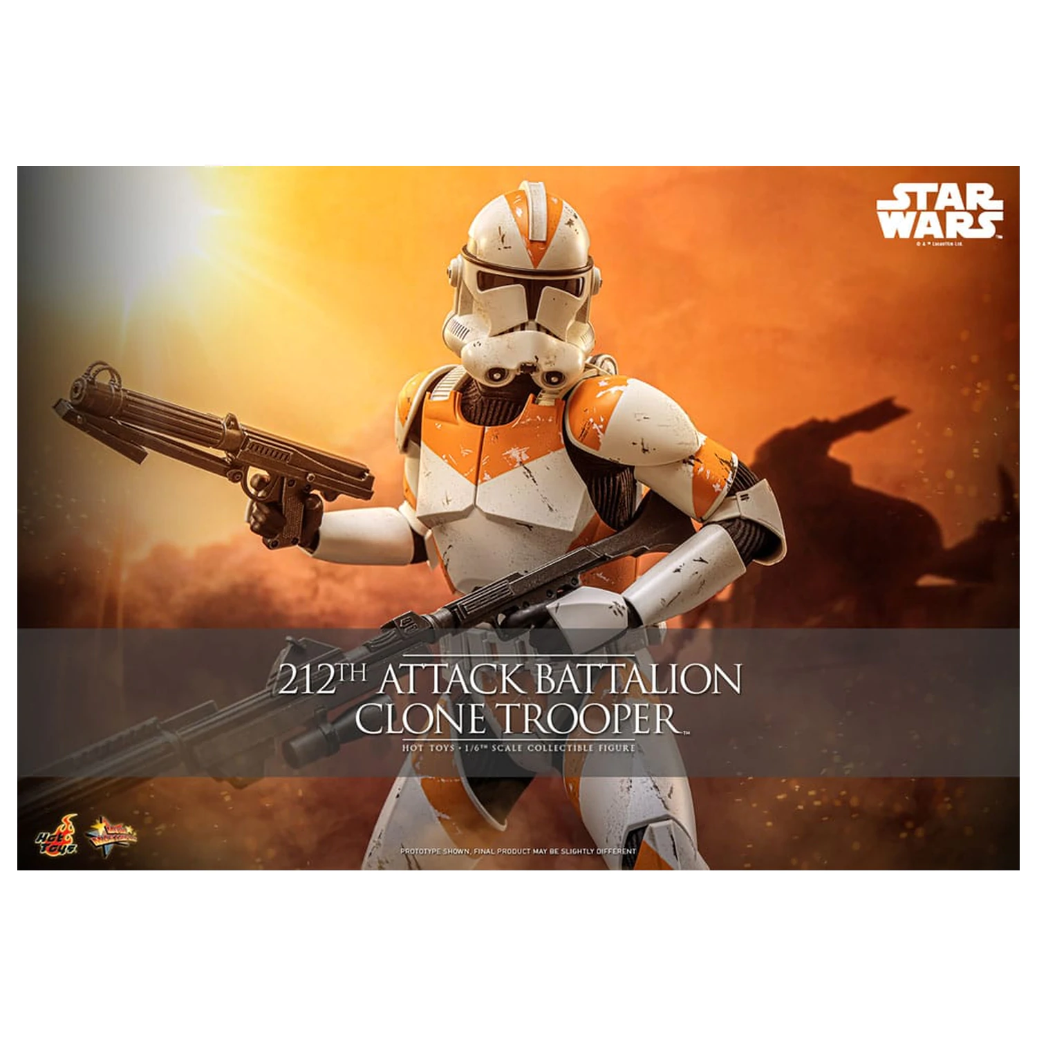 Star Wars: The Clone Wars Akcijska figura 1/6 212th Attack Battalion Clone Trooper 30 centimetrov fotografija izdelka