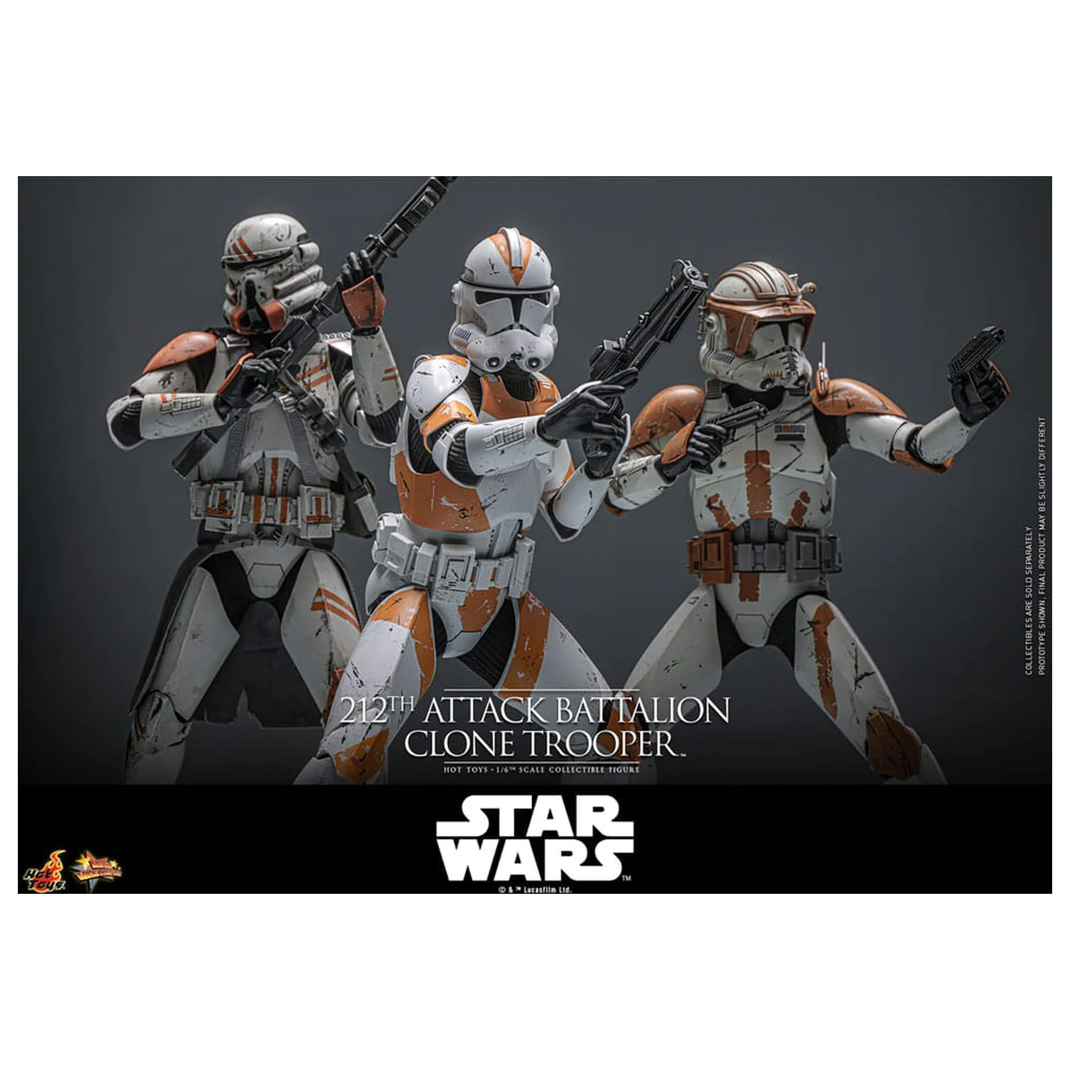 Star Wars: The Clone Wars Akcijska figura 1/6 212th Attack Battalion Clone Trooper 30 centimetrov fotografija izdelka