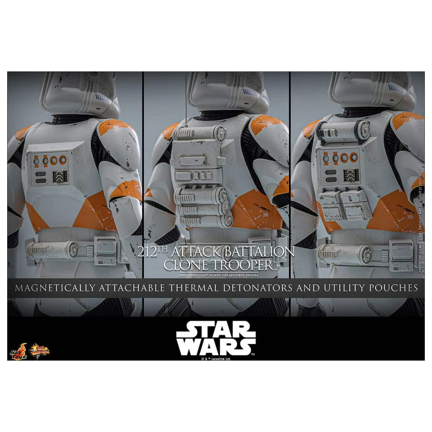 Star Wars: The Clone Wars Akcijska figura 1/6 212th Attack Battalion Clone Trooper 30 centimetrov fotografija izdelka