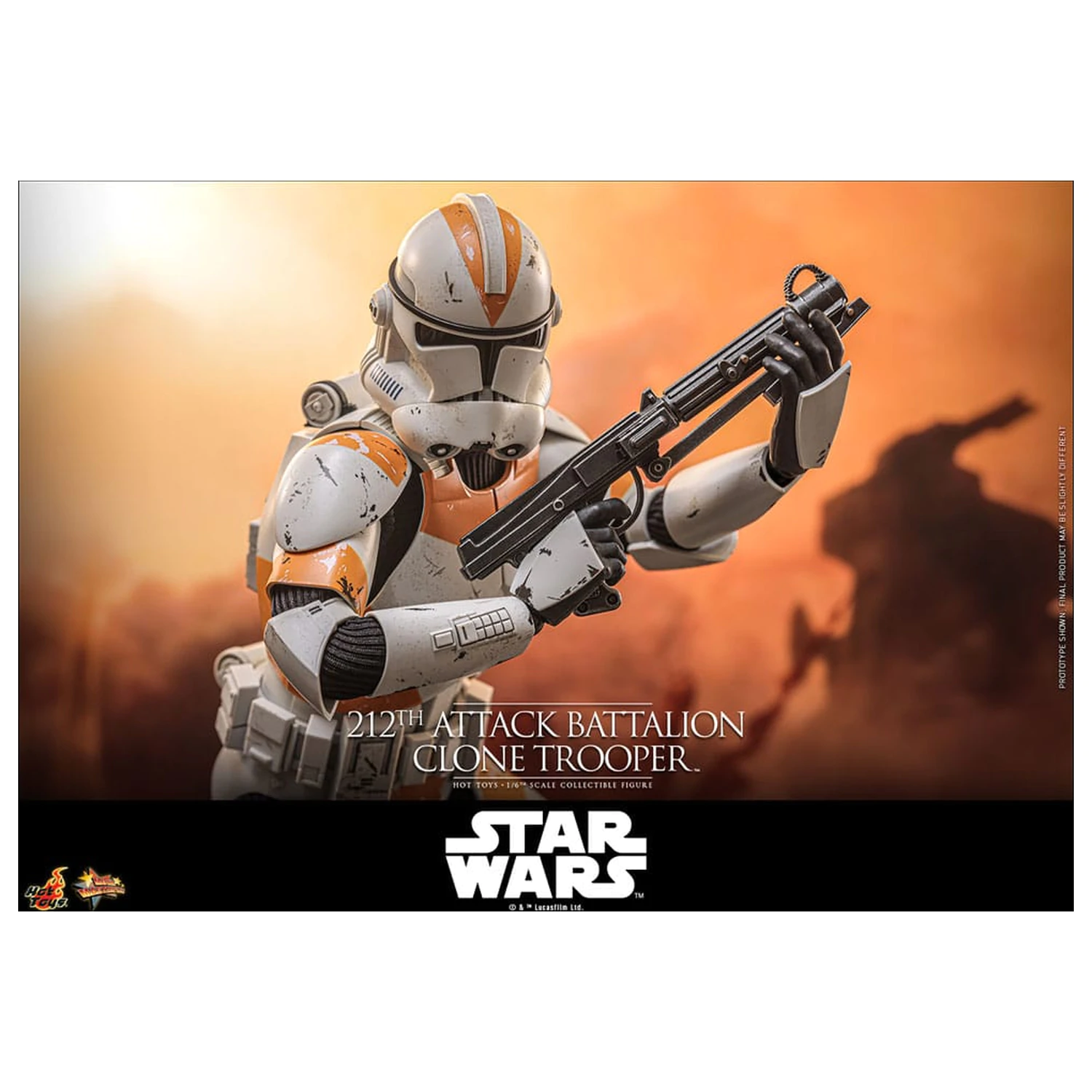 Star Wars: The Clone Wars Akcijska figura 1/6 212th Attack Battalion Clone Trooper Deluxe Version 30 cm fotografija izdelka