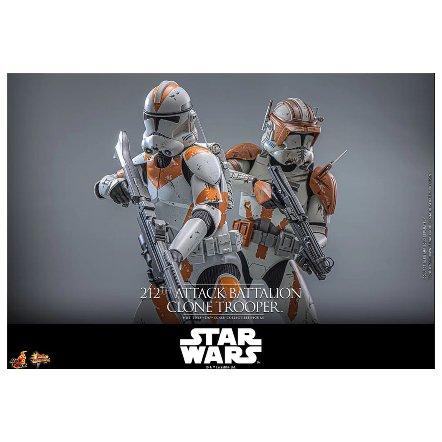Star Wars: The Clone Wars Akcijska figura 1/6 212th Attack Battalion Clone Trooper Deluxe Version 30 cm fotografija izdelka
