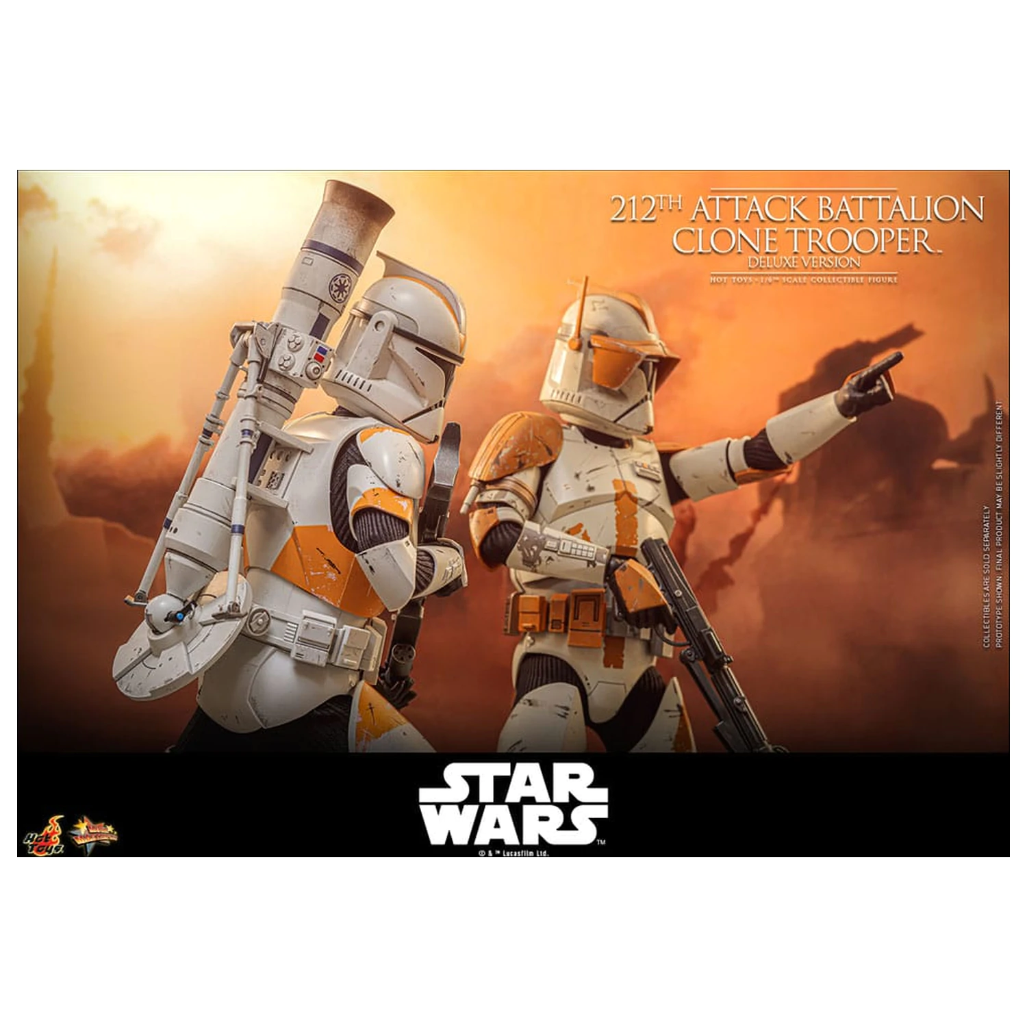 Star Wars: The Clone Wars Akcijska figura 1/6 212th Attack Battalion Clone Trooper Deluxe Version 30 cm fotografija izdelka