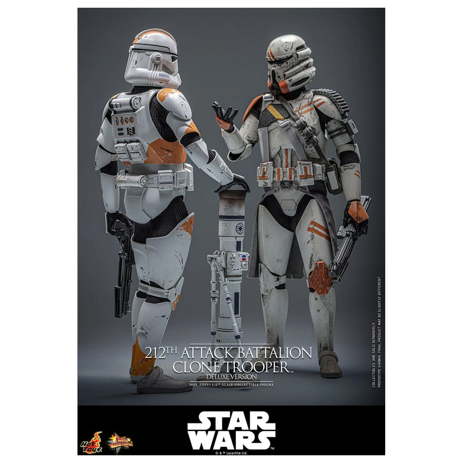 Star Wars: The Clone Wars Akcijska figura 1/6 212th Attack Battalion Clone Trooper Deluxe Version 30 cm fotografija izdelka