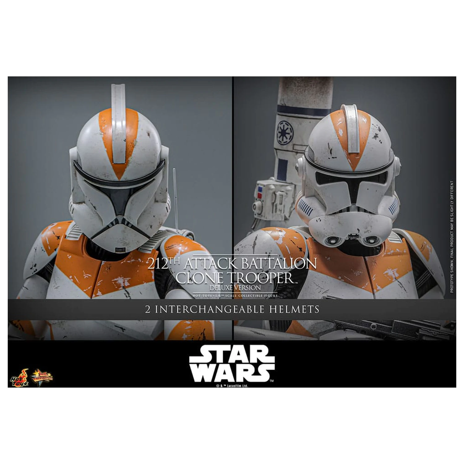 Star Wars: The Clone Wars Akcijska figura 1/6 212th Attack Battalion Clone Trooper Deluxe Version 30 cm fotografija izdelka