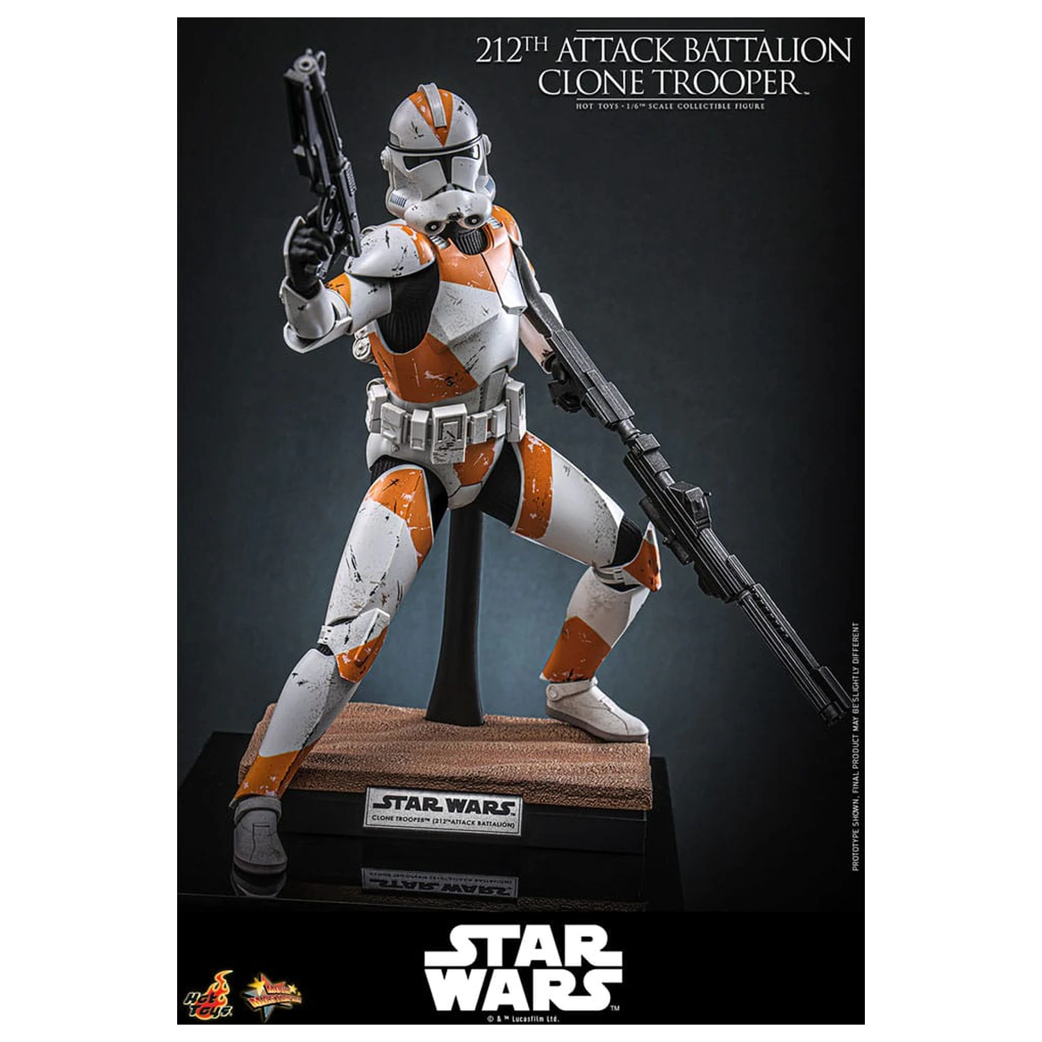 Star Wars: The Clone Wars Akcijska figura 1/6 212th Attack Battalion Clone Trooper Deluxe Version 30 cm fotografija izdelka