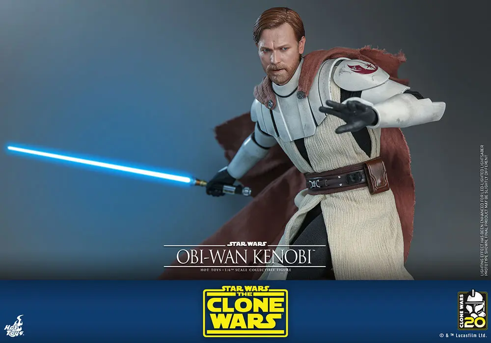 Star Wars The Clone Wars akcijska figura 1/6 Obi-Wan Kenobi 30 cm fotografija izdelka