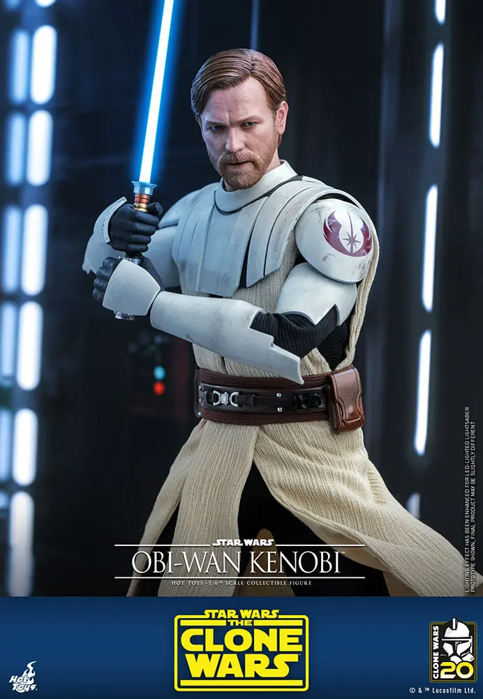 Star Wars The Clone Wars akcijska figura 1/6 Obi-Wan Kenobi 30 cm fotografija izdelka