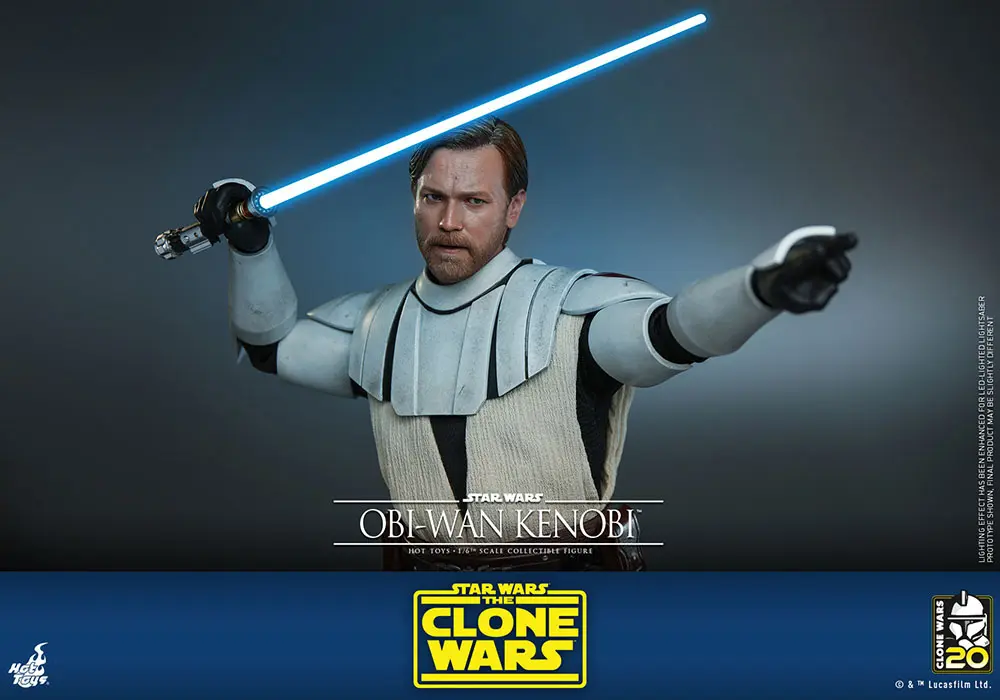 Star Wars The Clone Wars akcijska figura 1/6 Obi-Wan Kenobi 30 cm fotografija izdelka