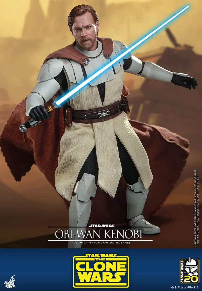 Star Wars The Clone Wars akcijska figura 1/6 Obi-Wan Kenobi 30 cm fotografija izdelka