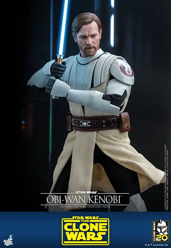 Star Wars The Clone Wars akcijska figura 1/6 Obi-Wan Kenobi 30 cm fotografija izdelka