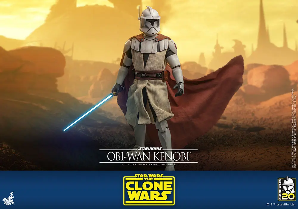 Star Wars The Clone Wars akcijska figura 1/6 Obi-Wan Kenobi 30 cm fotografija izdelka