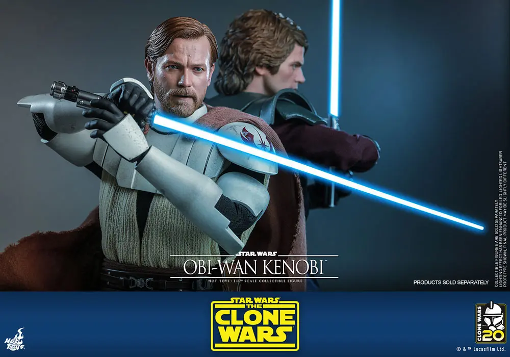 Star Wars The Clone Wars akcijska figura 1/6 Obi-Wan Kenobi 30 cm fotografija izdelka
