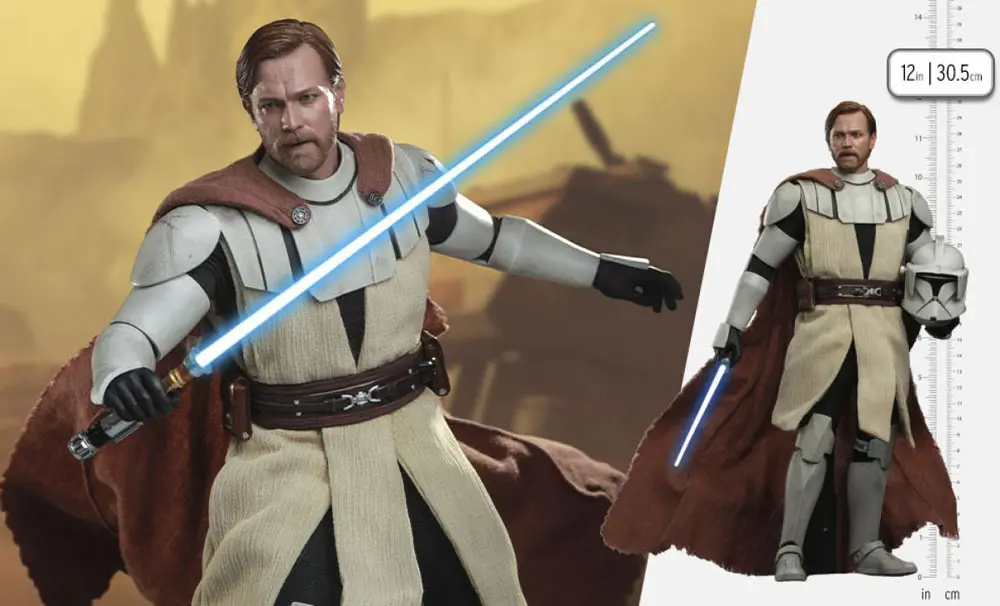 Star Wars The Clone Wars akcijska figura 1/6 Obi-Wan Kenobi 30 cm fotografija izdelka