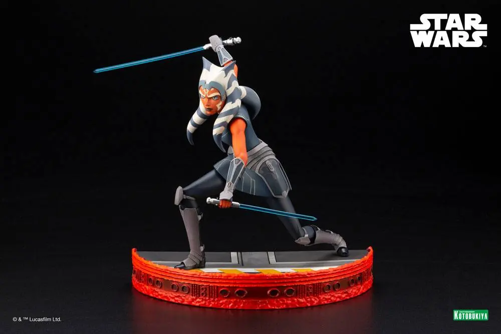 Star Wars The Clone Wars ARTFX PVC Kip 1/7 Ahsoka Tano Escape from the Clones 24 cm fotografija izdelka