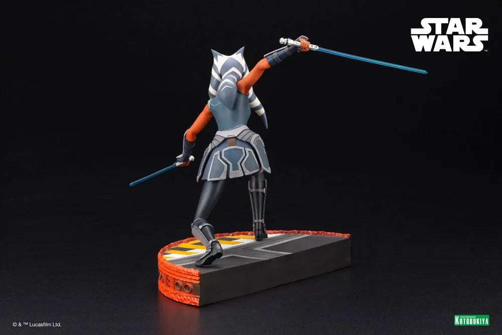 Star Wars The Clone Wars ARTFX PVC Kip 1/7 Ahsoka Tano Escape from the Clones 24 cm fotografija izdelka