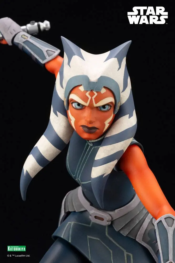 Star Wars The Clone Wars ARTFX PVC Kip 1/7 Ahsoka Tano Escape from the Clones 24 cm fotografija izdelka