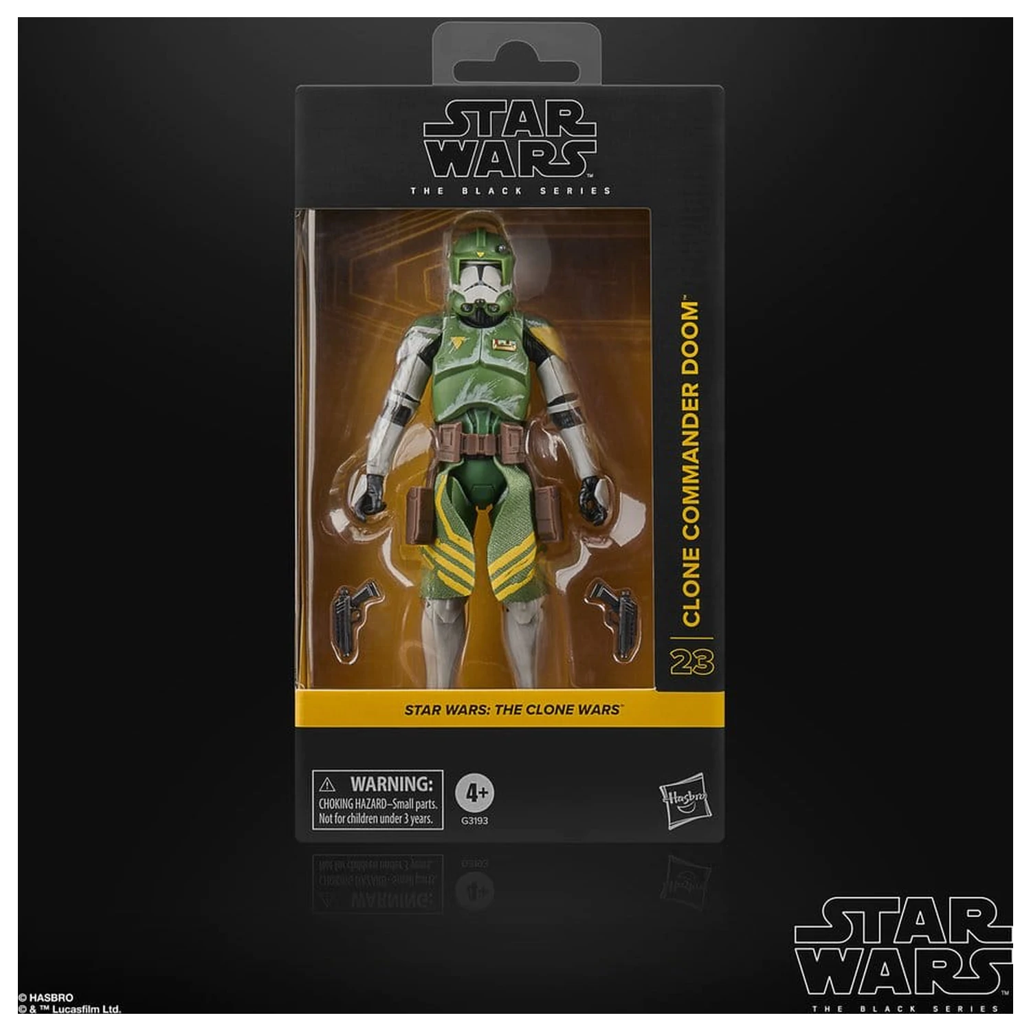 Star Wars: The Clone Wars Black Series akcijska figura Clone Commander Doom 15 cm fotografija izdelka