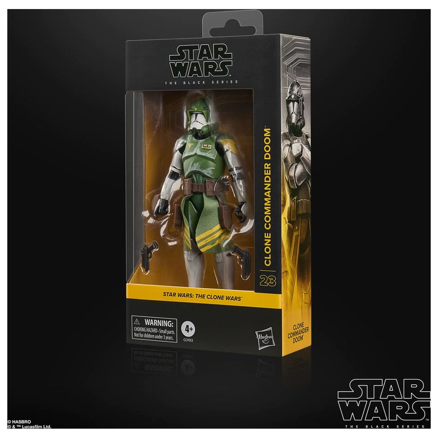 Star Wars: The Clone Wars Black Series akcijska figura Clone Commander Doom 15 cm fotografija izdelka