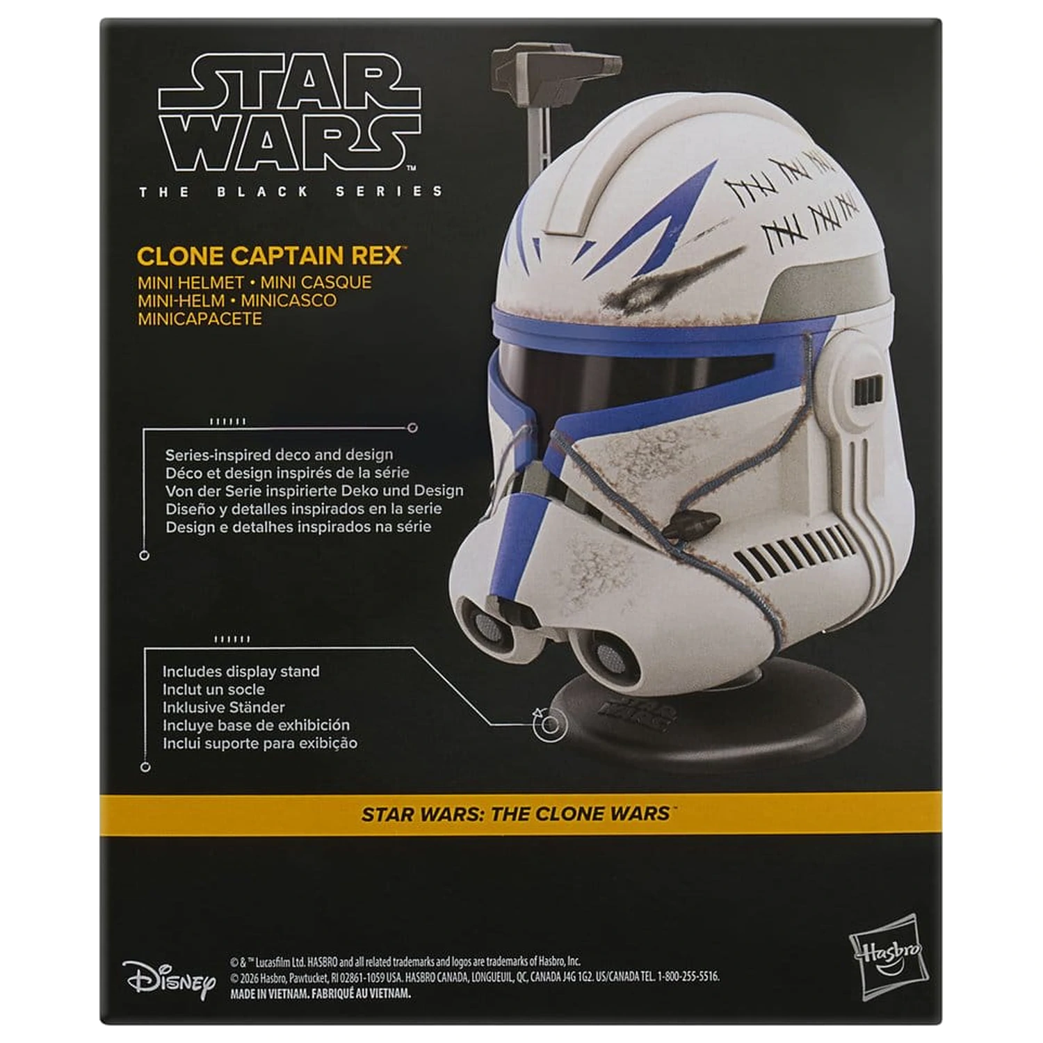Star Wars: The Clone Wars Black Series Mini čelada Clone Captain Rex 15 cm fotografija izdelka