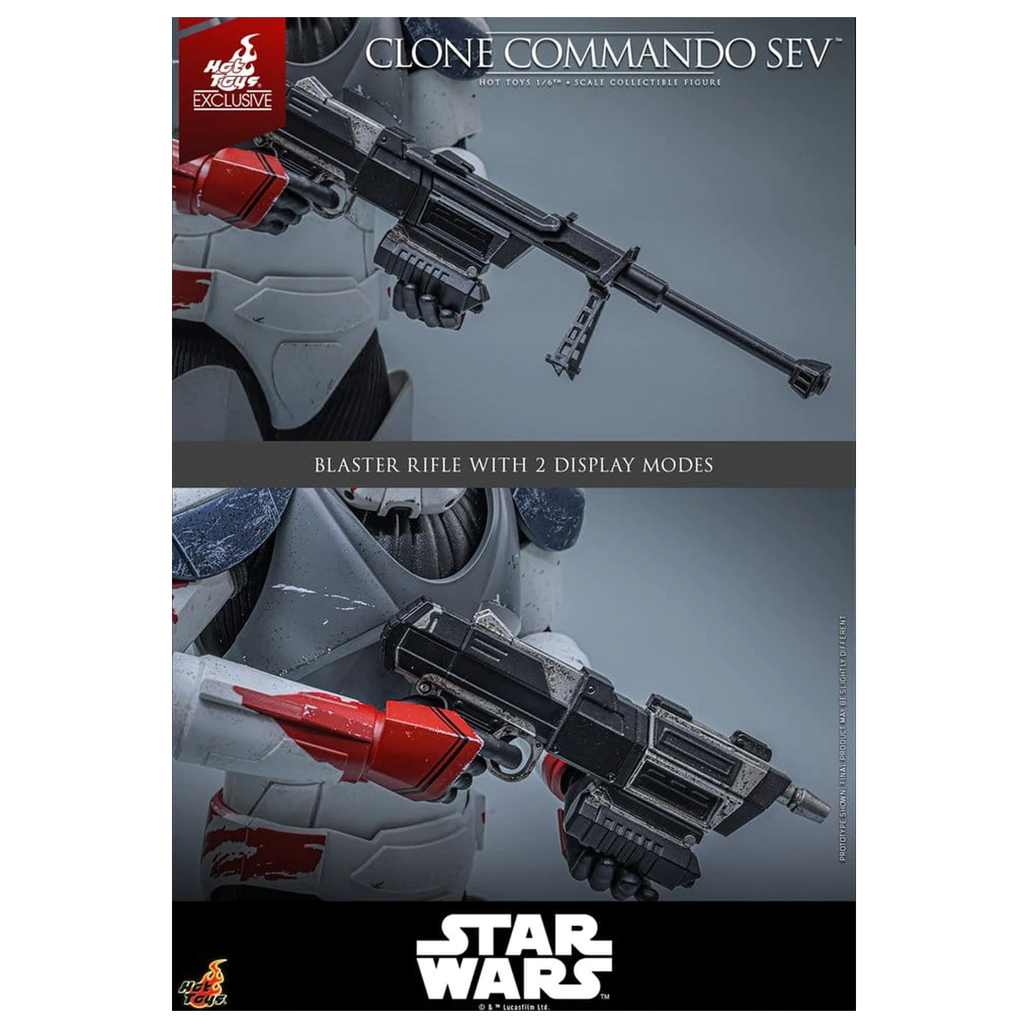 Star Wars: The Clone Wars Television Masterpiece akcijska figura 1/6 Clone Commando Sev 30 cm fotografija izdelka