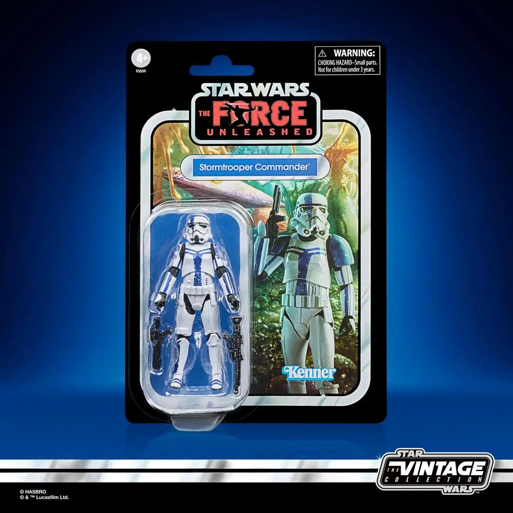 Star Wars: The Force Unleashed Vintage Collection akcijska figura 2022 Stormtrooper Commander 10 cm fotografija izdelka