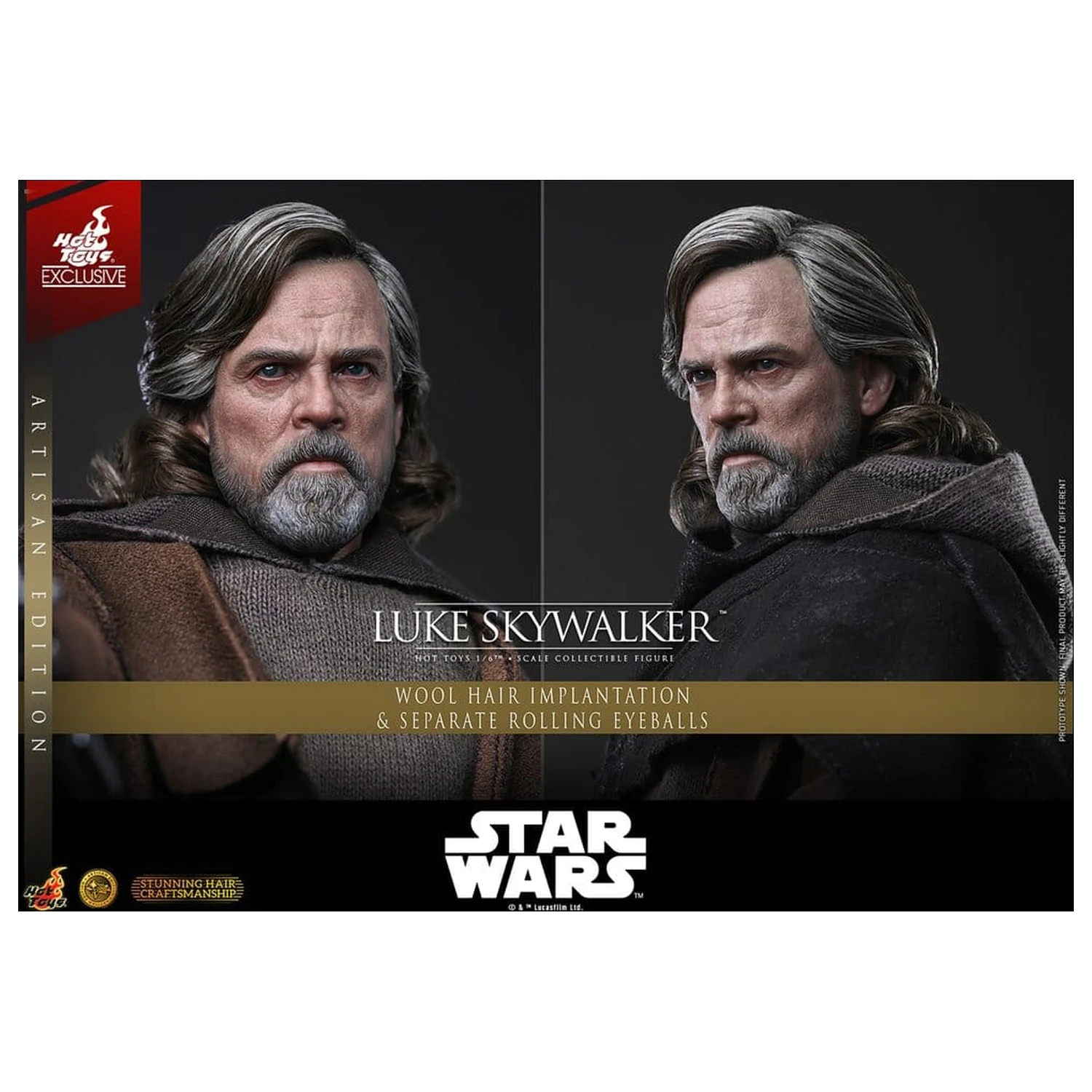 Star Wars: The Last Jedi Movie Masterpiece akcijska figura 1/6 Luke Skywalker (Artisan Edition) 29 cm fotografija izdelka