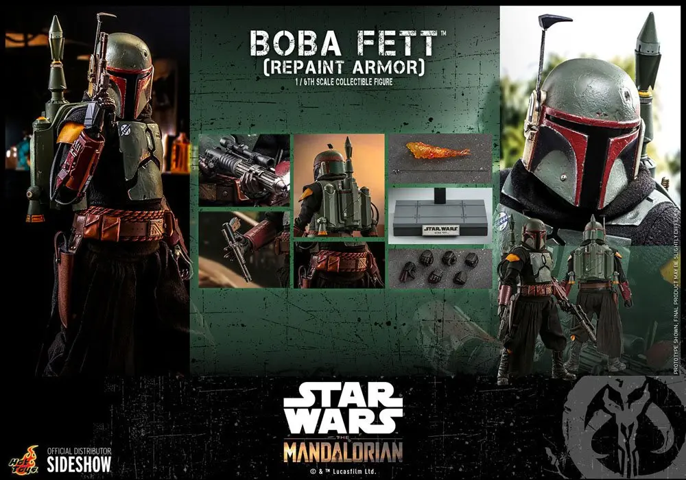 Star Wars The Mandalorian Akcijska Figura 1/6 Boba Fett (Repaint Armor) 30 cm fotografija izdelka