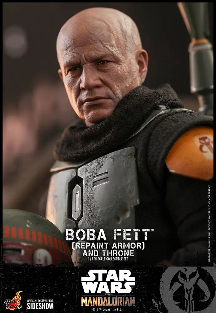 Star Wars The Mandalorian Akcijska Figura 1/6 Boba Fett (Repaint Armor) in Prestol 30 cm fotografija izdelka