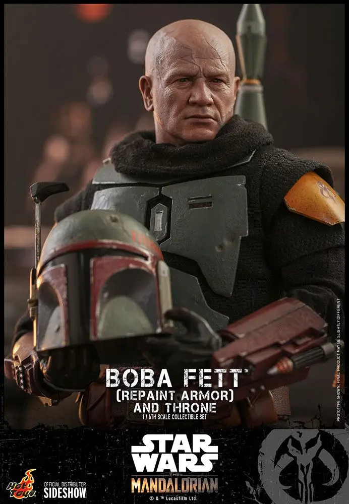 Star Wars The Mandalorian Akcijska Figura 1/6 Boba Fett (Repaint Armor) in Prestol 30 cm fotografija izdelka