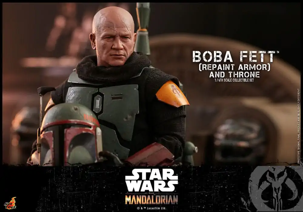 Star Wars: The Mandalorian Akcijska Figura 1/6 Boba Fett Repaint Armor and Throne Special Edition 30 cm fotografija izdelka
