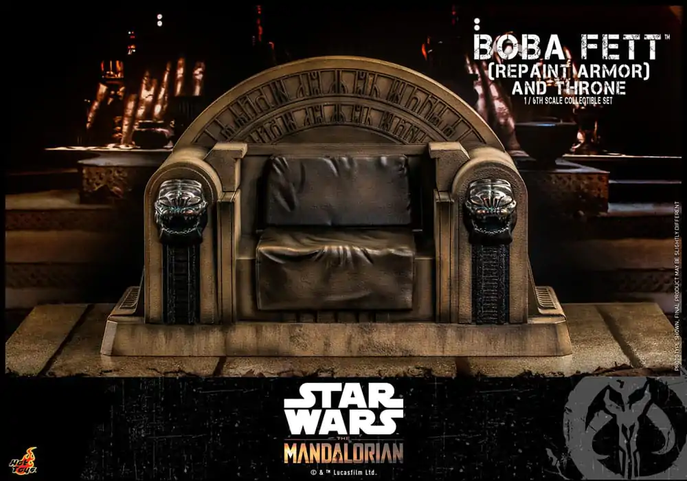 Star Wars: The Mandalorian Akcijska Figura 1/6 Boba Fett Repaint Armor and Throne Special Edition 30 cm fotografija izdelka