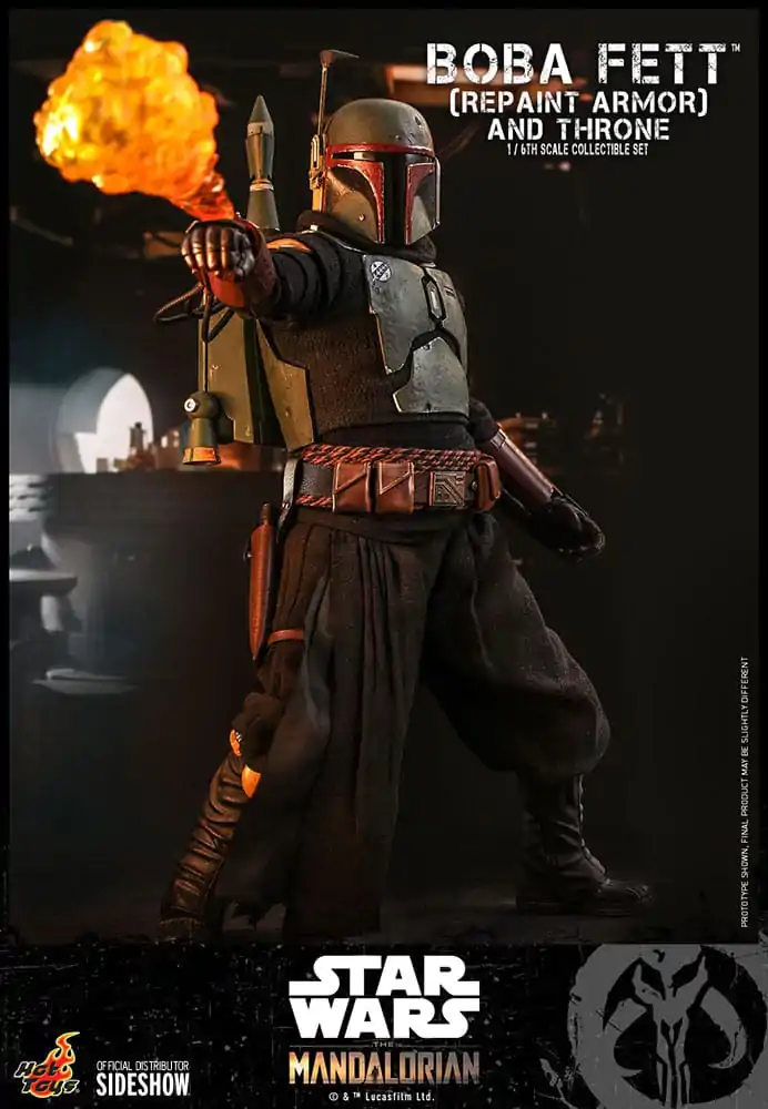 Star Wars: The Mandalorian Akcijska Figura 1/6 Boba Fett Repaint Armor and Throne Special Edition 30 cm fotografija izdelka