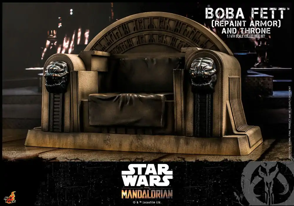 Star Wars: The Mandalorian Akcijska Figura 1/6 Boba Fett Repaint Armor and Throne Special Edition 30 cm fotografija izdelka