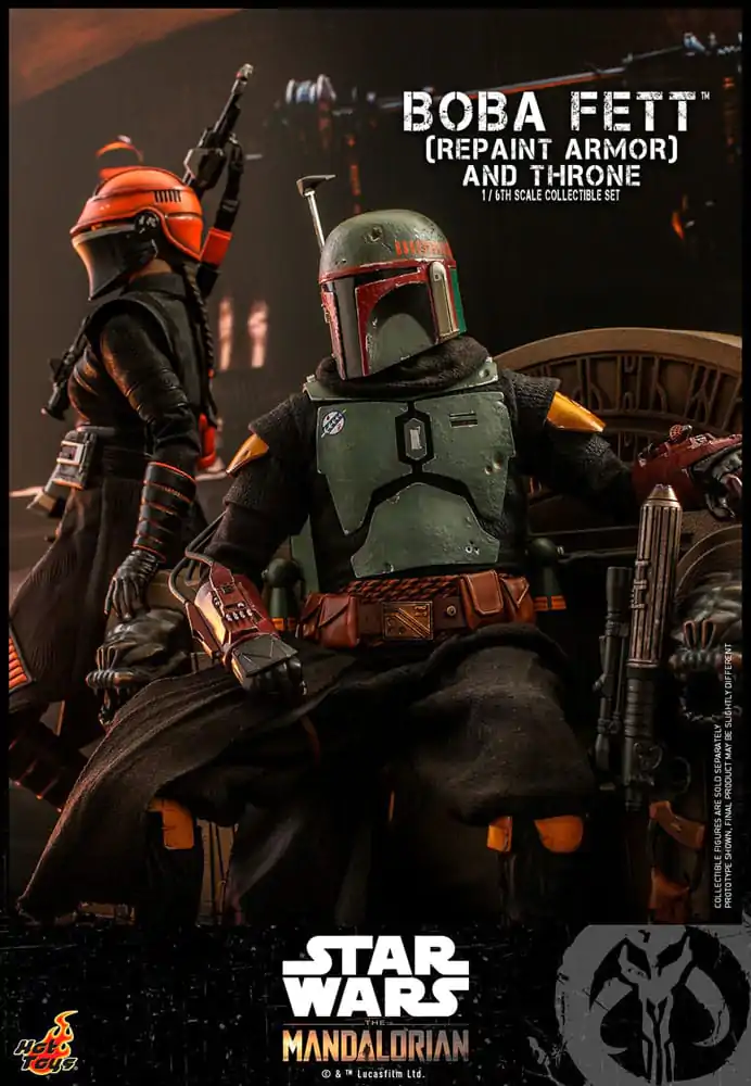 Star Wars: The Mandalorian Akcijska Figura 1/6 Boba Fett Repaint Armor and Throne Special Edition 30 cm fotografija izdelka
