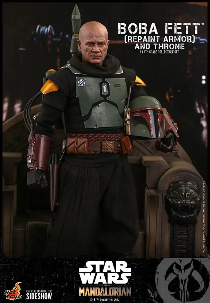 Star Wars: The Mandalorian Akcijska Figura 1/6 Boba Fett Repaint Armor and Throne Special Edition 30 cm fotografija izdelka
