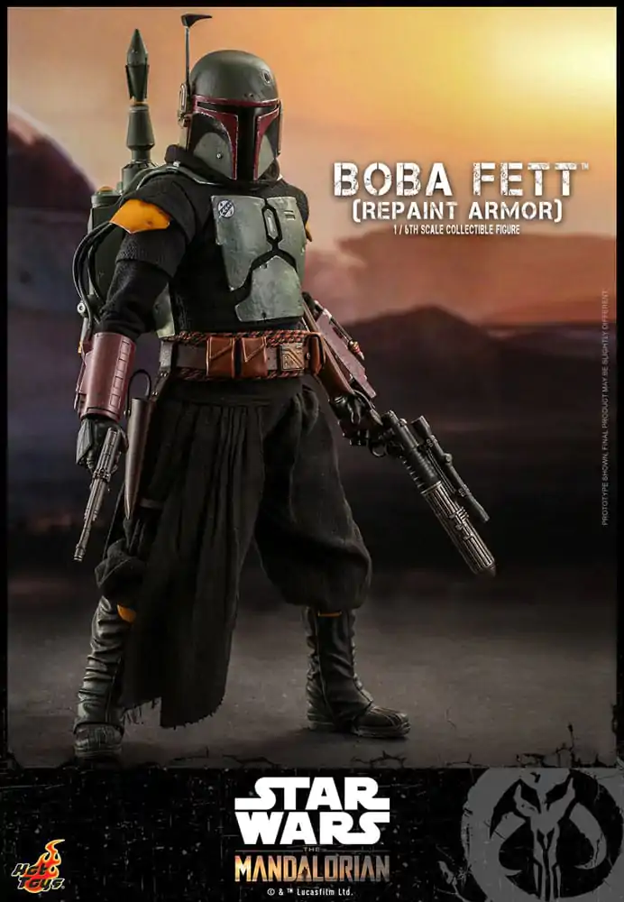 Star Wars: The Mandalorian Action Figure 1/6 Boba Fett Repaint Armor Special Edition 30 cm figurica fotografija izdelka