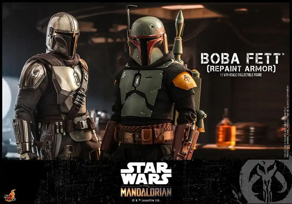 Star Wars: The Mandalorian Action Figure 1/6 Boba Fett Repaint Armor Special Edition 30 cm figurica fotografija izdelka